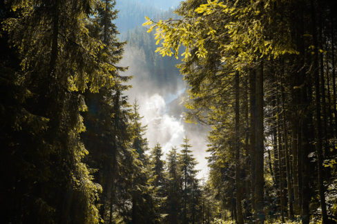 Zu sehen sind die Krimmler Wasserfälle in Österreich