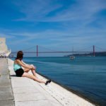 Zu sehe ist die Hängebrücke Ponte 25 de Abril in Portugal