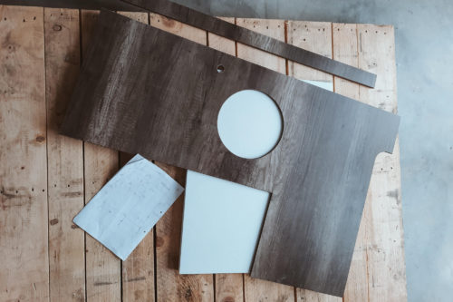 zu sehen ist die Arbeitsplatte für unsere VW T6 Camping Küche