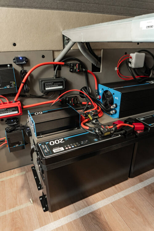 Hier seht ihr unser gesamtes Elektro Setup.